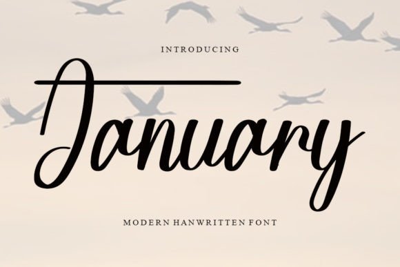 January Font Poster 1