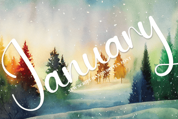 January Font Poster 1