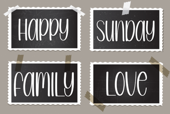 January Holiday Font Poster 2