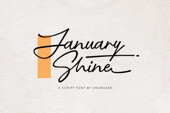 January Shine Font Poster 1