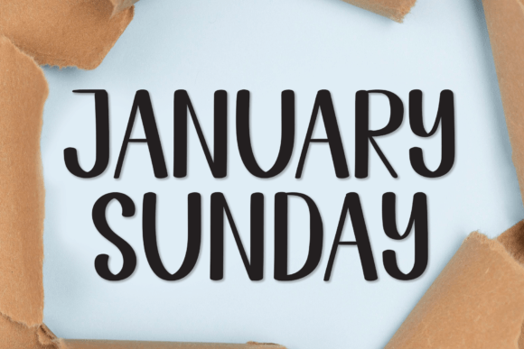 January Sunday Font Poster 1