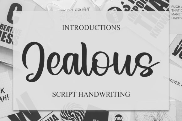 Jealous Font Poster 1