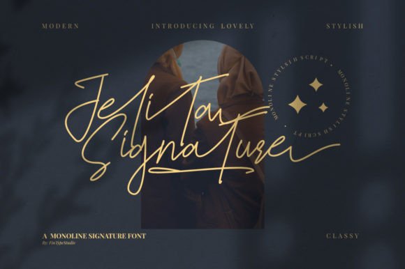 Jelitta Signature Font Poster 1