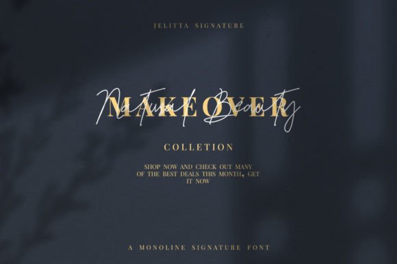 Jelitta Signature Font Poster 2