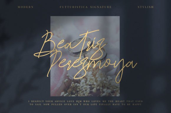 Jelitta Signature Font Poster 3