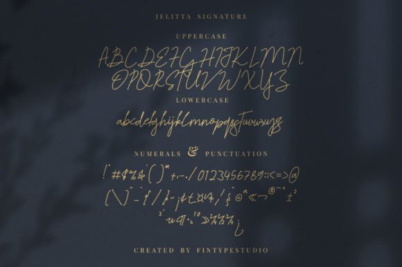 Jelitta Signature Font Poster 8