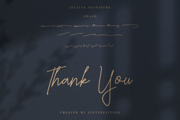 Jelitta Signature Font Poster 10