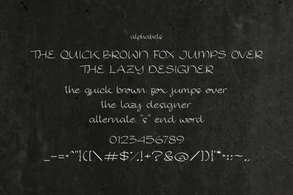 Jenivers Font Poster 2