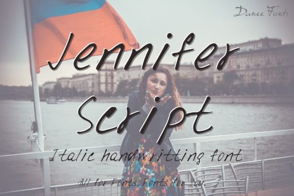 Jennifer Script Font Poster 1