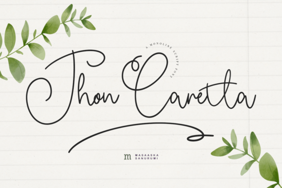 Jhon Caretta Font Poster 1