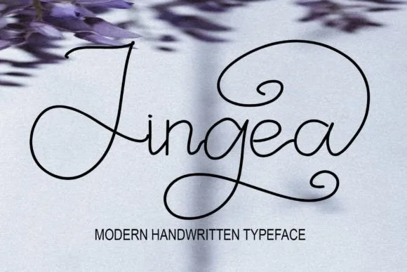 Jingea Font Jingea Font Poster 1