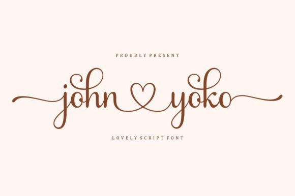 John Yoko Font Poster 1