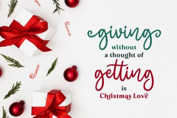 Jolly Holly Christmas Font Poster 6