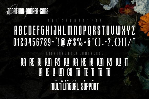 Jonathan Andrea Font Poster 10