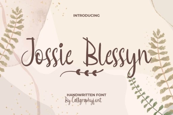 Jossie Blessyn Font Poster 1