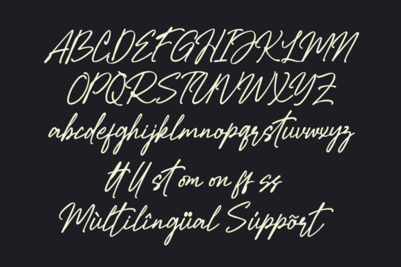 Jotosan Signature Font Poster 4