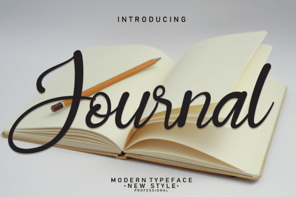 Journal Font Poster 1