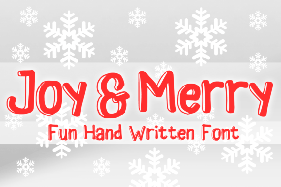 Joy and Merry Font Poster 1