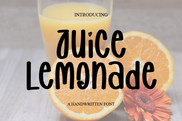 Juice Lemonade Font Poster 1