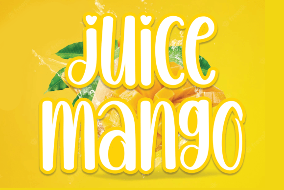 Juice Mango Font Poster 1
