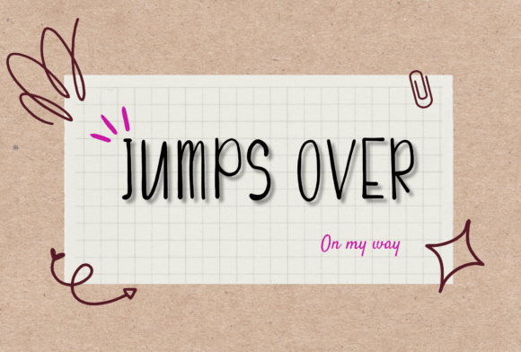Jumps over Font Poster 1