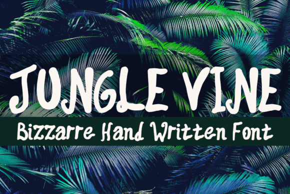 Jungle Vine Font Poster 1