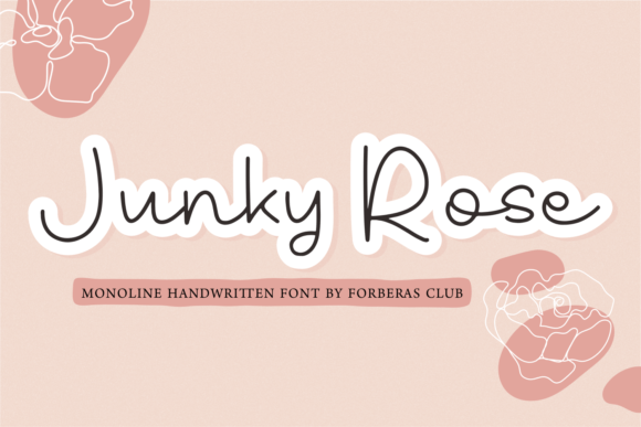 Junky Rose Font Poster 1