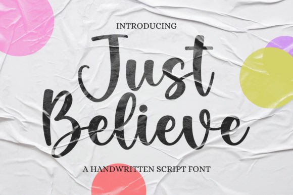 Just Believe Font Poster 1