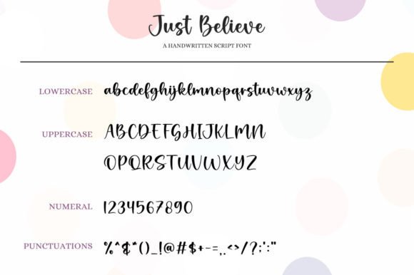 Just Believe Font Poster 7