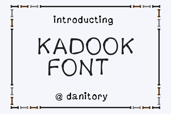 Kadook Font Kadook Font Poster 1