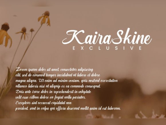 Kaira Skine Font Poster 4
