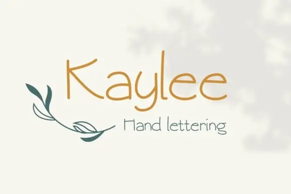Cursive Kayley Kaylee Font – Cute Handwritten Script for Crafting and Branding - Font ...