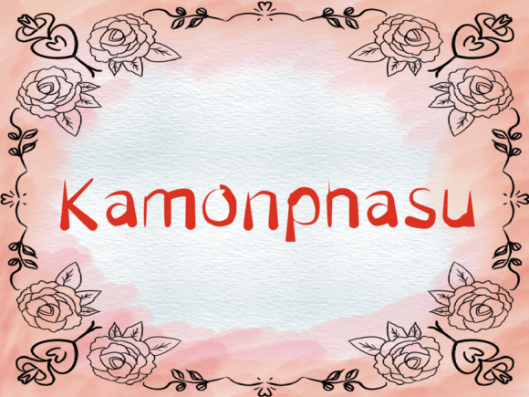 Kamonphasu Font Kamonphasu Font Poster 1