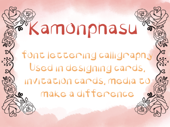 Kamonphasu Font Poster 2