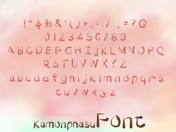 Kamonphasu Font Poster 4