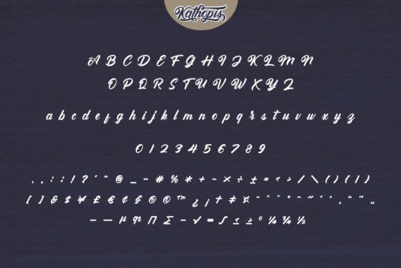 Kathopis Font Poster 8
