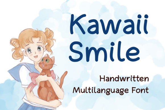 Kawaii Smile Font Poster 1