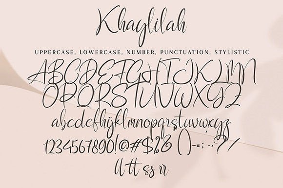 Khaylilah Font Poster 9