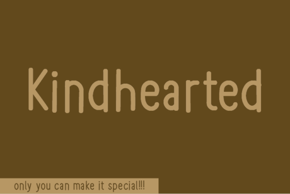 Kindhearted Font