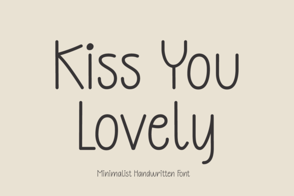 Kiss You Lovely Font Poster 1