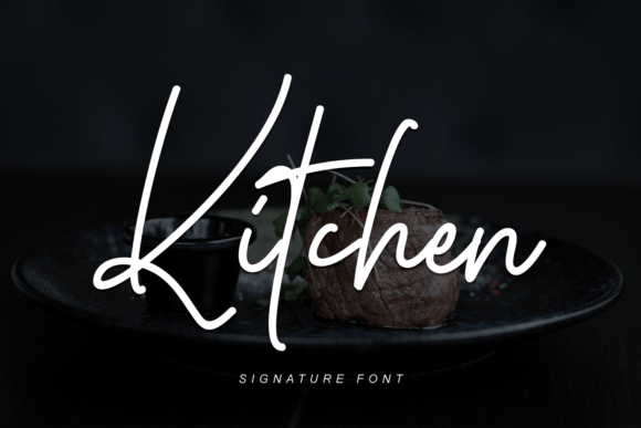 Kitchen Font Poster 1