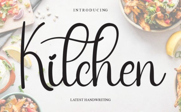 Kitchen Font Poster 1