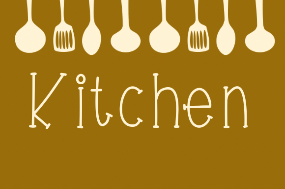 Kitchen Font Poster 1