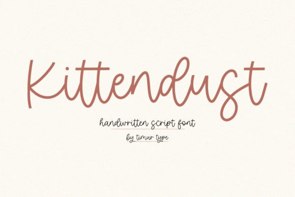 Kittendust Font Poster 1