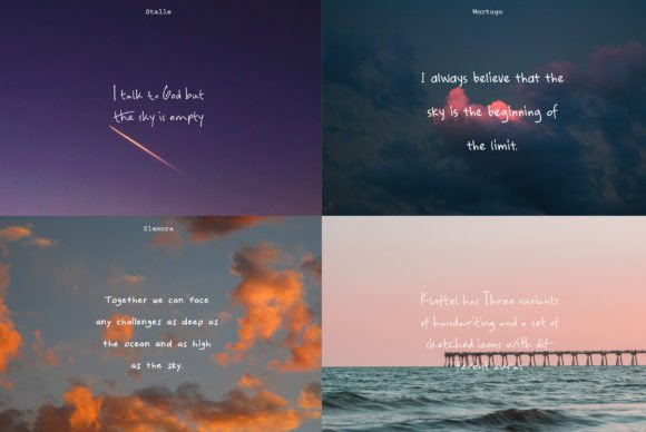 Kloftel Font Poster 9