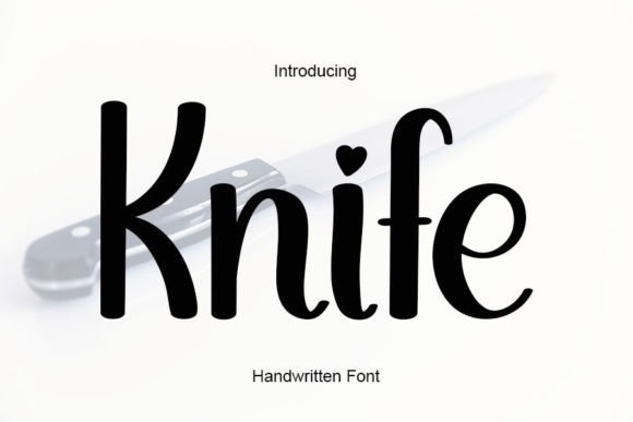 Knife Font Poster 1