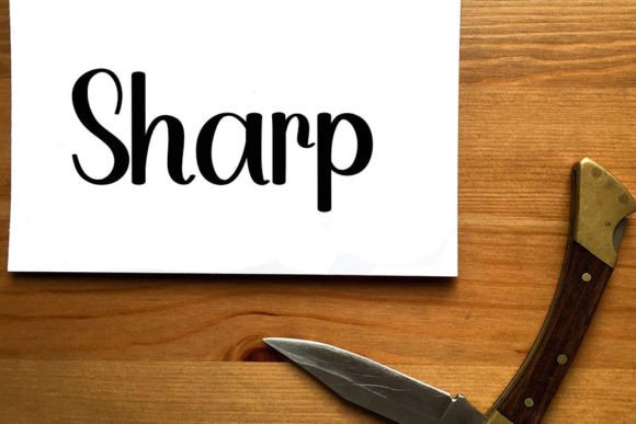 Knife Font Poster 5