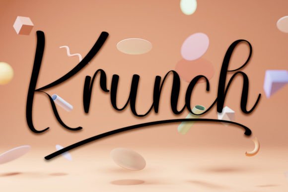 Krunch Font Poster 1