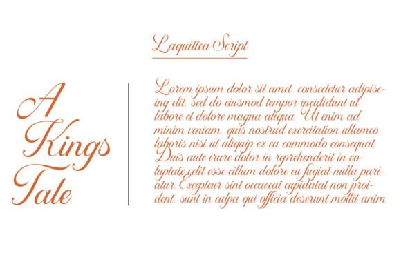 Laquittea Font Poster 3