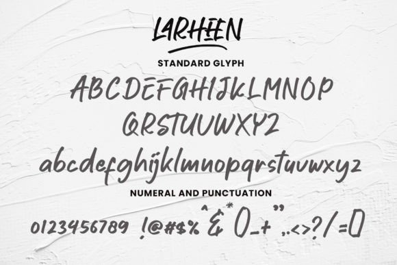 Larheen Font Poster 12